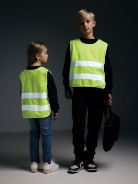 Logo trade promotional products picture of: GRS recycled PET high-visibility safety vest 7-12 years